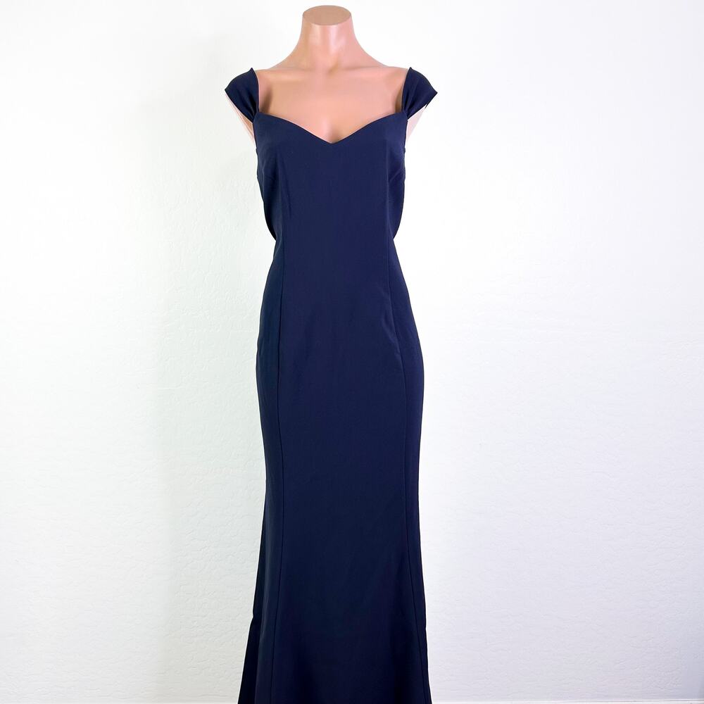 Likely Natalia Sweetheart Princess Bridesmaid Mermaid Gown Dress Navy sz 12 NWT